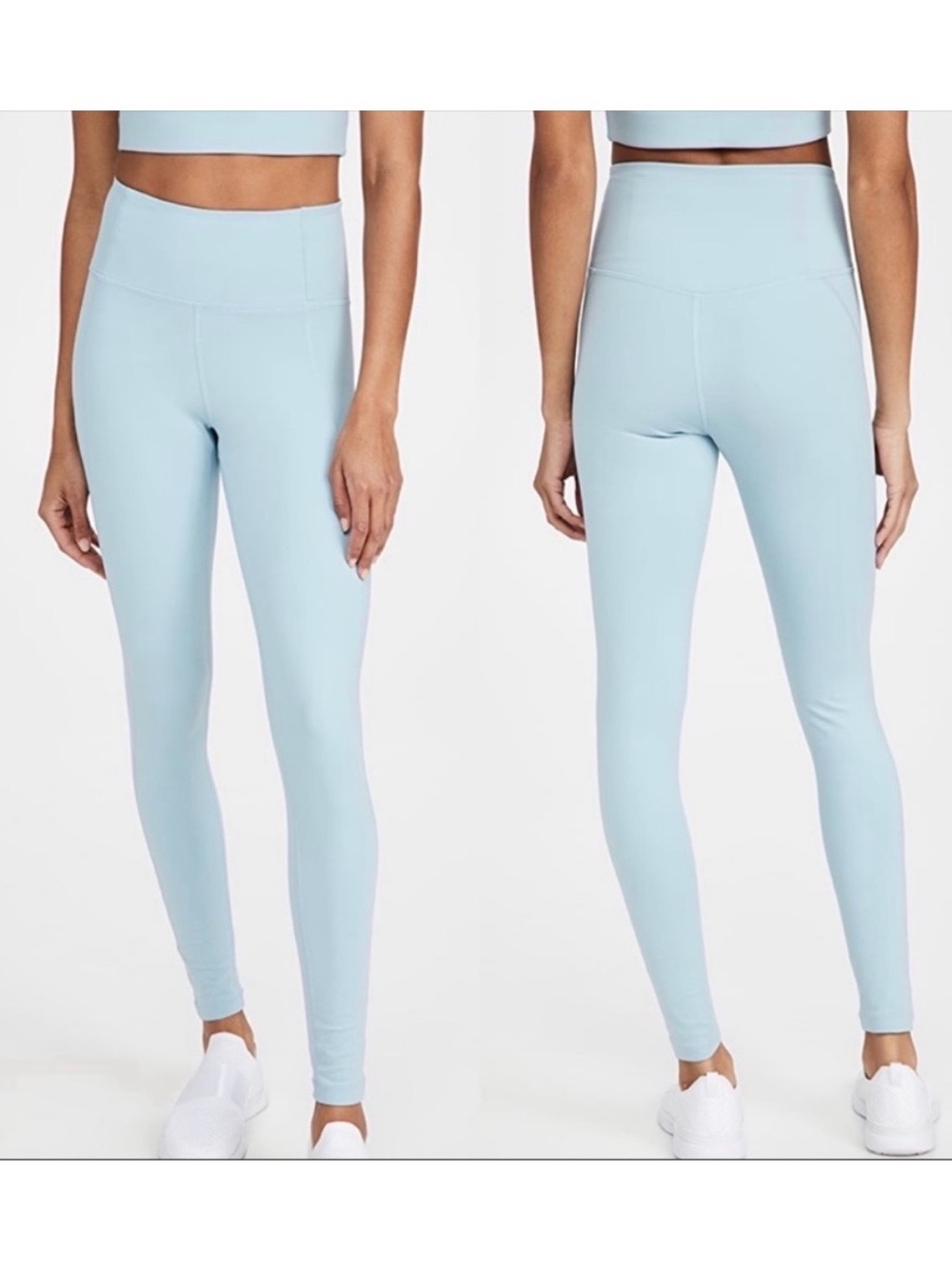 Girlfriend Collective High Rise Compressive Leggings: Sky Light Blue